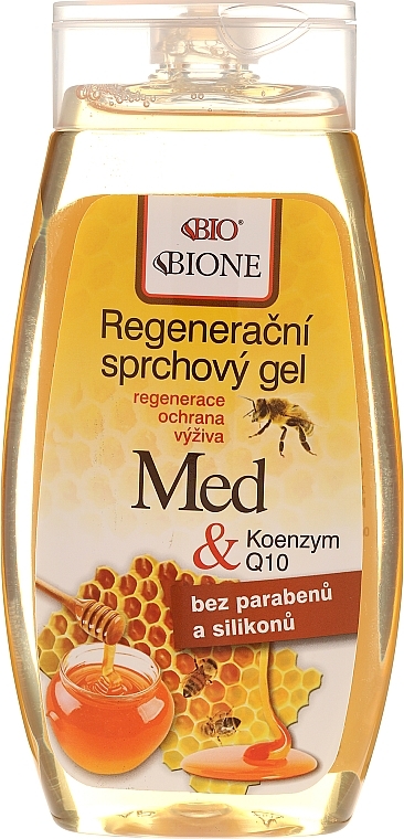 Shower Gel - Bione Cosmetics Honey + Q10 Shower Gel — photo N1