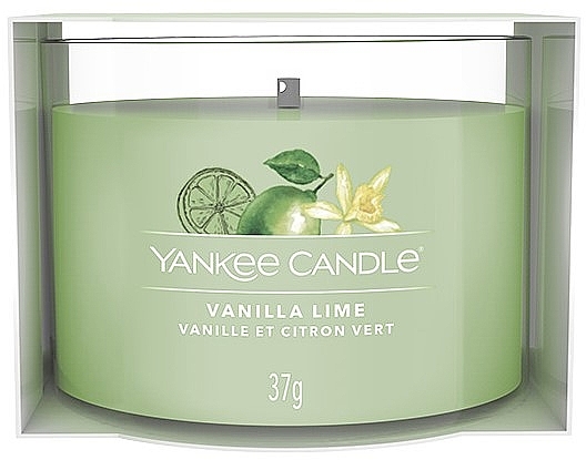 Mini Scented Candle in Glass - Yankee Candle Vanilla Lime Mini — photo N1