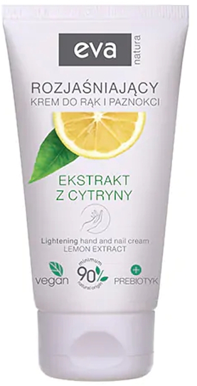 Hand & Nail Cream with Lemon Extract - Eva Natura — photo N1