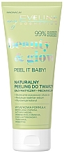 Fragrances, Perfumes, Cosmetics Natural Face Scrub - Eveline Cosmetics Beauty & Glow Peel It Baby! Natural Face Scrub