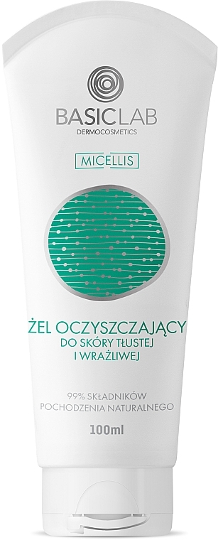 Cleansing Gel for Oily & Sensitive Skin - BasicLab Dermocosmetics Micellis — photo N1