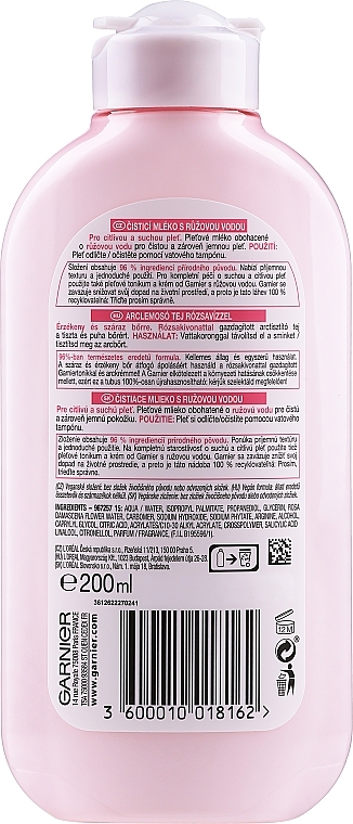 Makeup Cleansing Milk for Dry and Sensitive Skin - Garnier Skin Naturals Essentials Hydration — photo N2