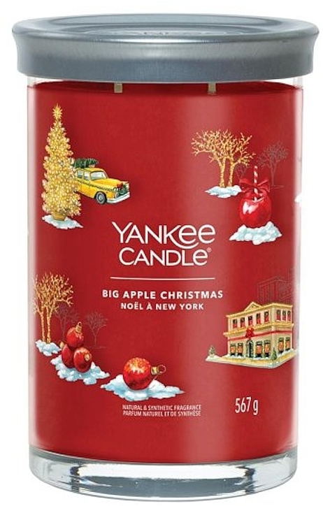 Big Apple Christmas Scented Candle in Glass, 2 wicks - Yankee Candle Singnature — photo N1