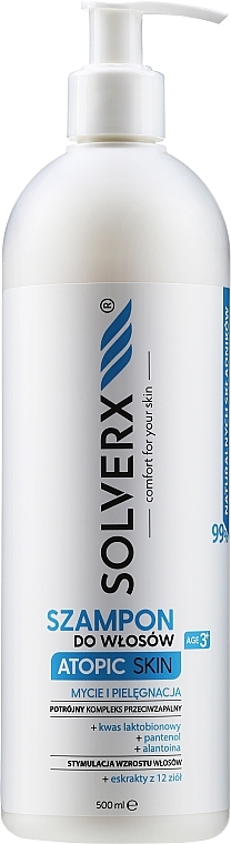 Shampoo - Solverx Atopic Skin Shampoo — photo N3