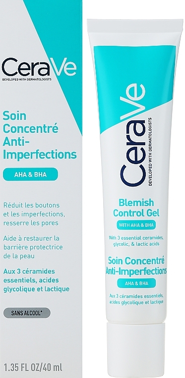 Active Anti-Acne Care Gel with Salicylic, Lactic & Glycolic Acids - CeraVe — photo N3