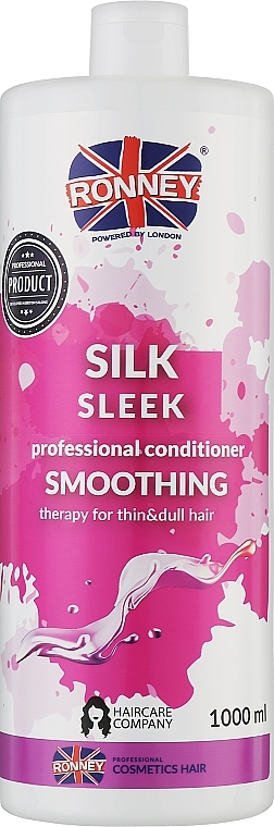 Silk Protein Conditioner - Ronney Professional Silk Sleek Smoothing Conditioner — photo N1