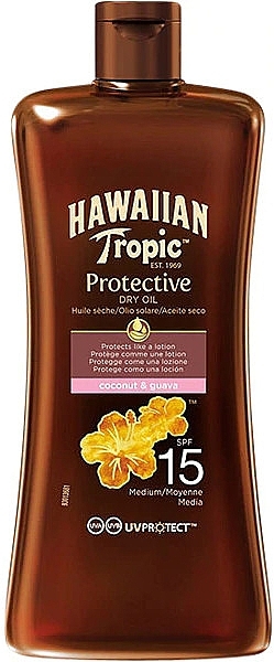 Sunscreen Protective Dry Oil SPF15 - Hawaiian Tropic Protective Oil SPF 15 — photo N1