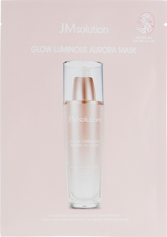 Pearl and Rose Sheet Mask - JMsolution Glow Luminous Aurora Mask — photo N2