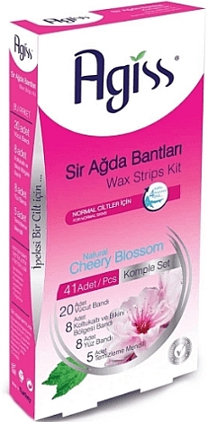 Depilation Wax Strips with Cherry Scent - Agiss Wax Strips Kit — photo N1