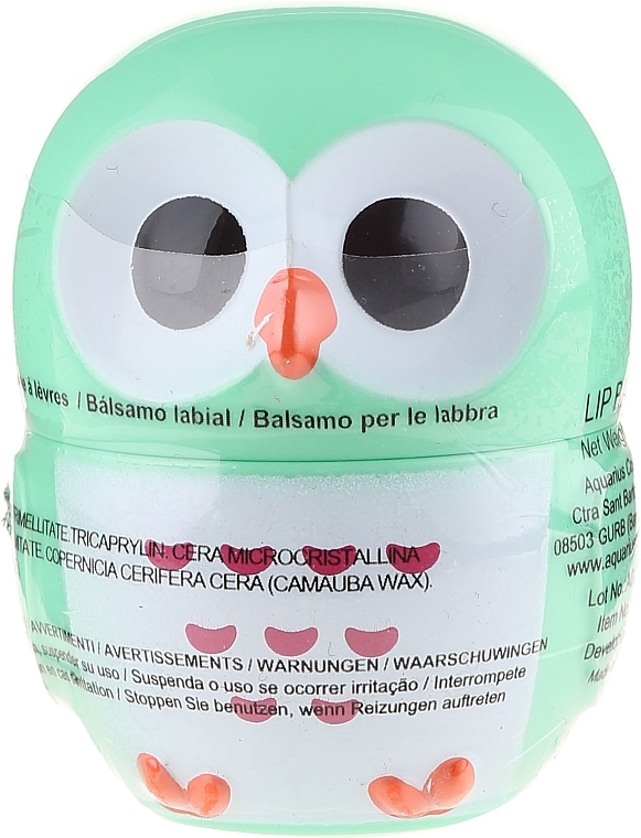 Lip Balm "Owl", green - Martinelia Owl Lip Balm — photo N1