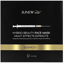 Fragrances, Perfumes, Cosmetics Hybrid Sheet Face Mask with Peptides and Snail Mucus - SunewMed+ Essence Hybrid Beauty Face Mask