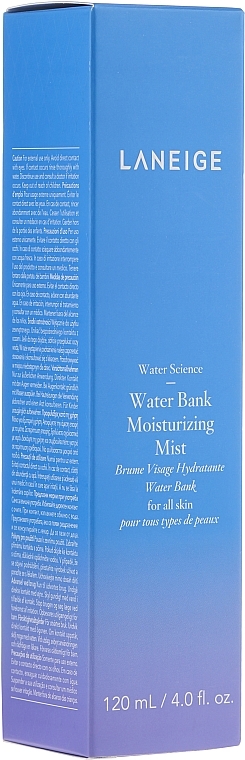 Face Spray for All Skin Types - Laneige Water Science Water Bank Moisturizing Mist — photo N1