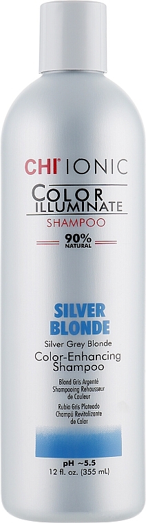 Color Shampoo - CHI Ionic Color Illuminate Shampoo Silver Blonde — photo N3