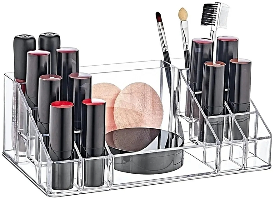 Makeup Organizer 12,5x22x8 cm, transparent - BoxUp — photo N5