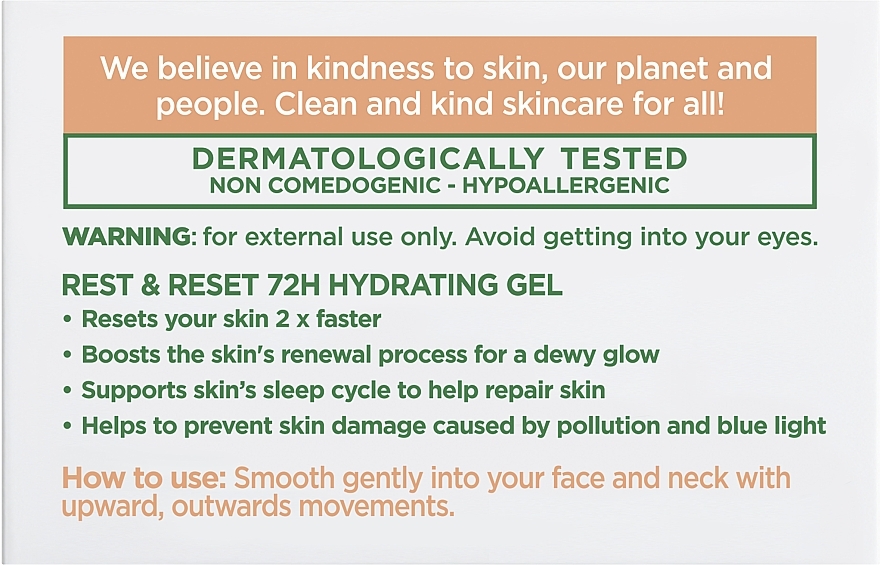 Moisturizing Gel '72 Hours. Rest & Reboot' - Simple Protect n Glow Hydrating Gel — photo N1