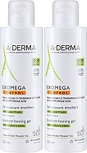 Rhealba Oat Shower Gel for Atopic Skin - A-Derma Exomega Emollient Foaming Gel — photo N2