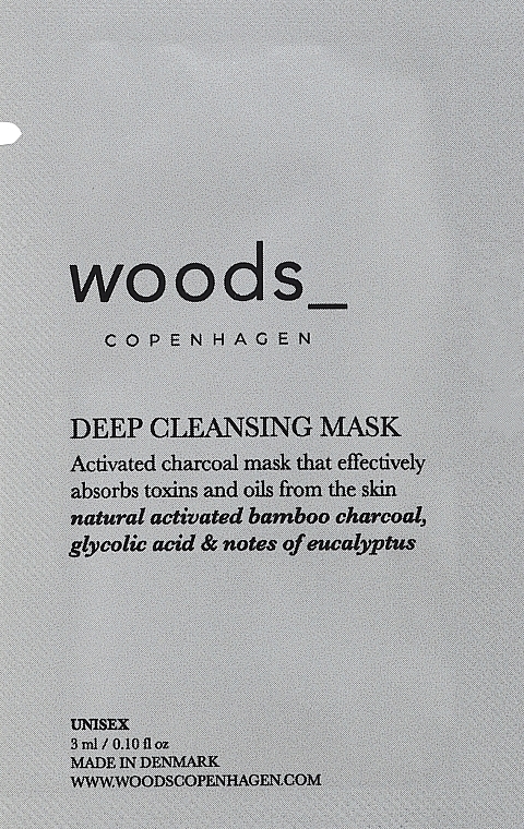 Deep Cleansing Face Mask - Woods Copenhagen Deep Cleansing Mask (sample) — photo N1