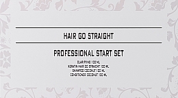 Set - Brazil Hair Go Straight Start Set (shmp/100ml + keratin/100ml + shmp/100ml + cond/100ml) — photo N4