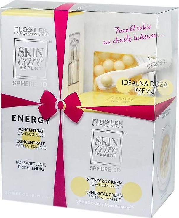 Set - Floslek Skin Care Expert Energy (cream/10.5g + serum/30ml) — photo N1