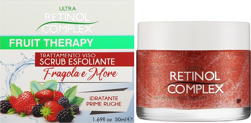 Face Scrub - Retinol Complex Fruit Therapy Strawberry Exfoliating Face Scrub — photo N2