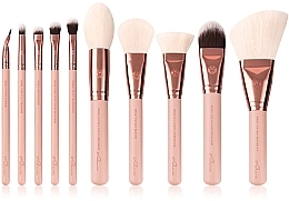 Fragrances, Perfumes, Cosmetics Makeup Brush Set, 10 pcs - Luvia Cosmetics Rose Golden Vintage Brush Expansion Set