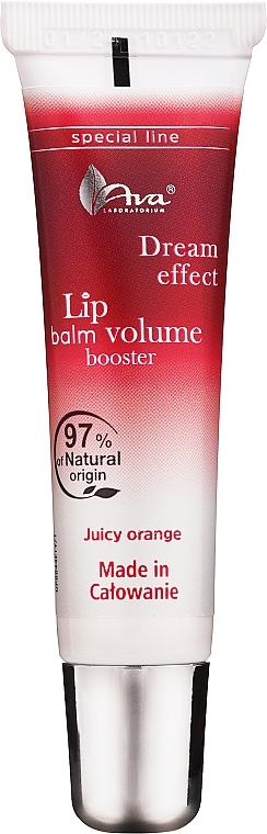 Volume Booster Lip Balm "Juicy Orange" - AVA Laboratorium Dream Effect Lip Balm Volume Booster — photo N19
