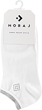 Women Cotton Socks, white - Moraj Basic — photo N1