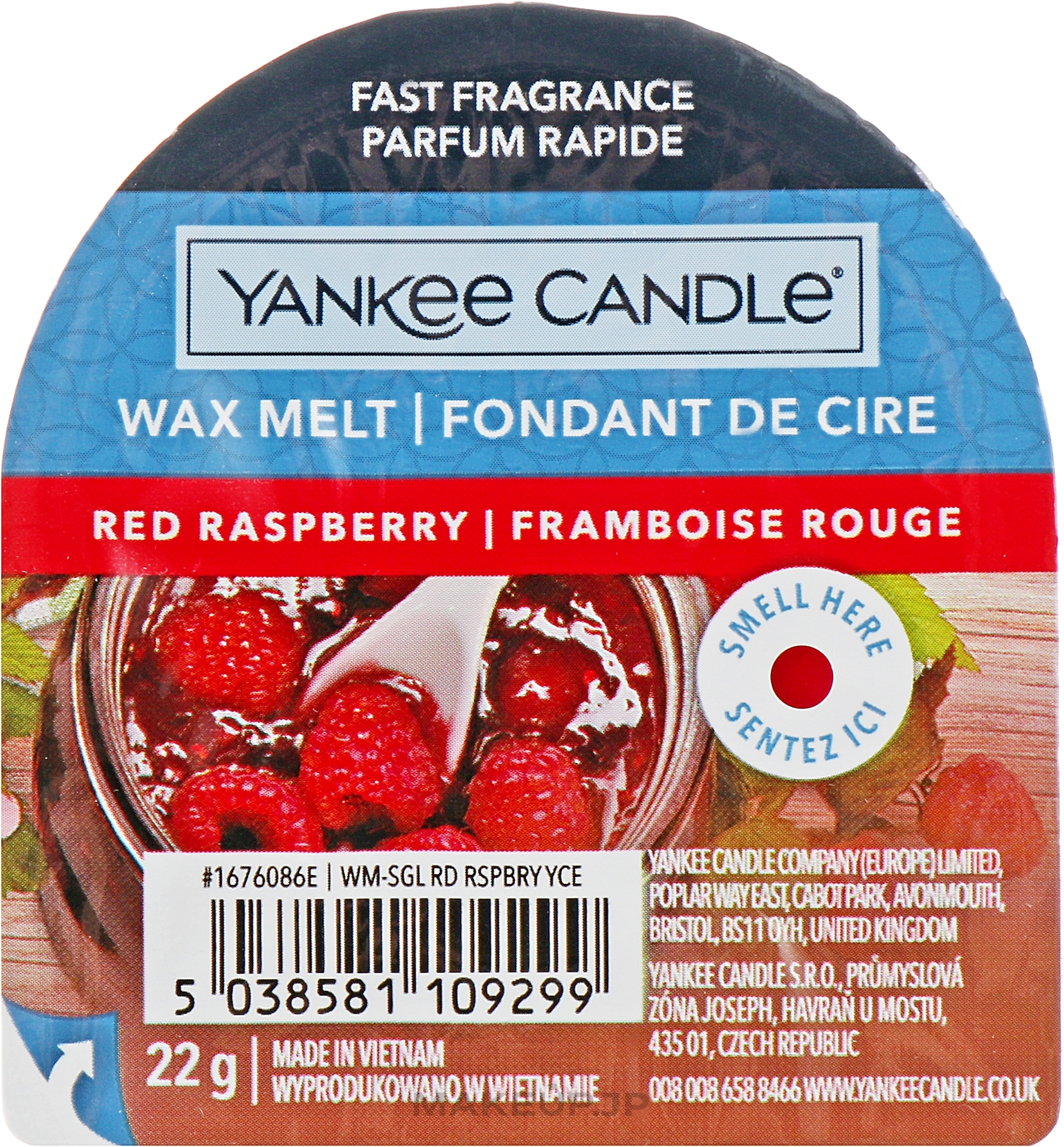 Scented Wax - Yankee Candle Red Raspberry Wax Melt — photo 22 g