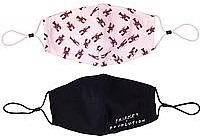 Fragrances, Perfumes, Cosmetics Face Mask, 2 pcs - Makeup Revolution X Friends Re-Useable Fabric Face Covering 2 Pack