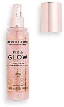 Fix & Glow Setting Spray - Makeup Revolution Fix & Glow Setting Spray — photo N2