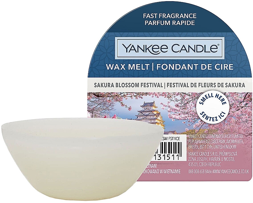 Scented Wax "Sakura Blossom" - Yankee Candle Sakura Blossom Festival Wax Melt — photo N1