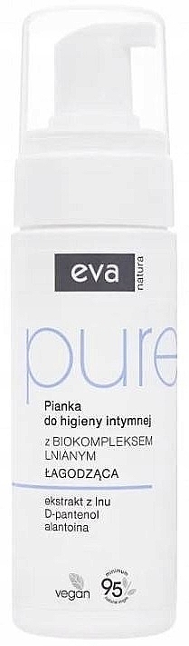 Intimate Hygiene Foam with Flax Biocomplex - Eva Natura Pure — photo N1