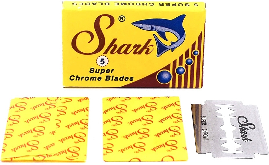 Safety Razor Blades - Shark Super Chrome Double Edge — photo N2