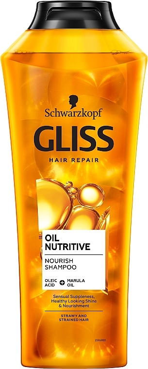 Split Hair Shampoo - Gliss Kur Oil Nutritive Shampoo — photo N1