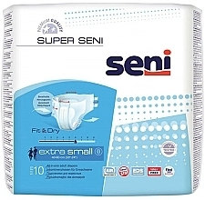 Fragrances, Perfumes, Cosmetics Adult Diapers, 40-60 cm, 10 pcs - Seni Super Seni Extra Small 0 Fit & Dry 