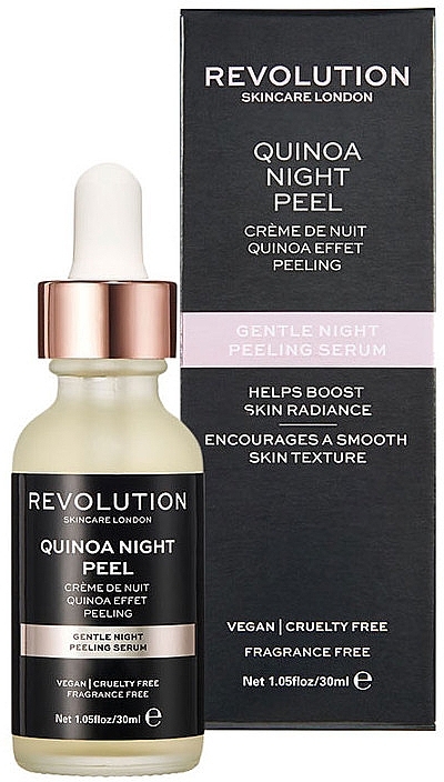 Gentle Night Serum Peeling - Makeup Revolution Quinoa Night Peel — photo N1