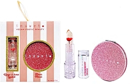 Fragrances, Perfumes, Cosmetics Set - Inuwet Flower Set Makeup (lip/balm/3g + mirror/1pc) 