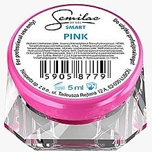 Fragrances, Perfumes, Cosmetics Nail Gel Polish - Semilac Smart Pink