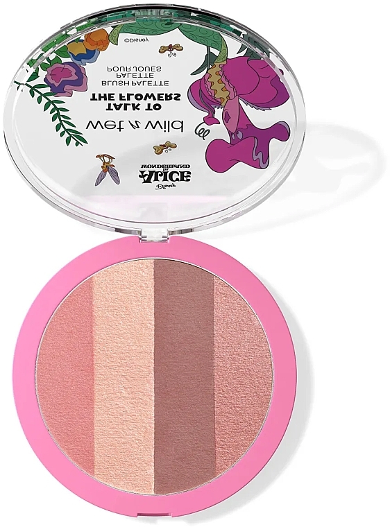 Blush Palette - Wet N Wild Alice in Wonderland Talk To The Flowers Blush Palette — photo N2