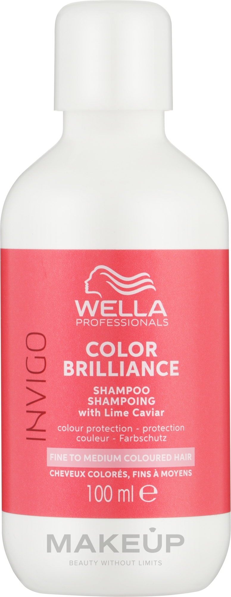 Color Protection Shampoo for Colored & Natural Hair - Wella Professionals Invigo Brilliance Fine Hair Shampoo — photo 100 ml