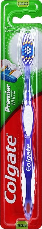 Toothbrush "Premier" Medium #1, purple - Colgate Premier Medium Toothbrush — photo N1