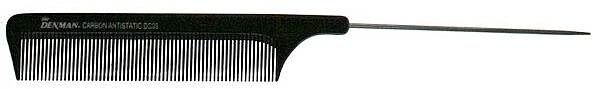 Hair Comb DC06, black - Denman Carbon Pin Tail — photo N1