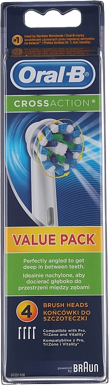 Spare Head for an Electric Toothbrush Cross Action EB50 - Oral-B — photo N1