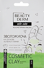 Fragrances, Perfumes, Cosmetics Moisturizing Face Mask with Green Clay - Beauty Derm Skin Care Cosmetic Clay