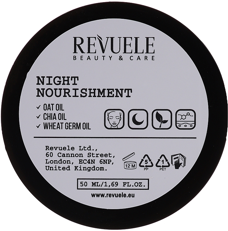 Nourishing Night Face Cream - Revuele Vegan & Organic Night Nourishment — photo N9
