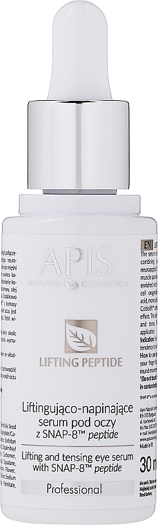 Lifting Eye Serum - APIS Professional Lifting Peptide Lifting And Tensing Eye Serum — photo N1