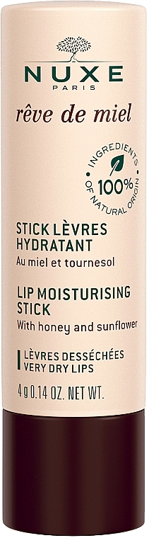 Lipstick "Honey Dream" - Nuxe Reve de Miel Lip Moisturizing Stick — photo N1