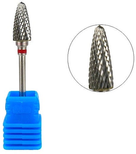 Carbide Nail Drill Bit 'Hemispherical Corn' 274 140 060, red - Tufi Profi — photo N1