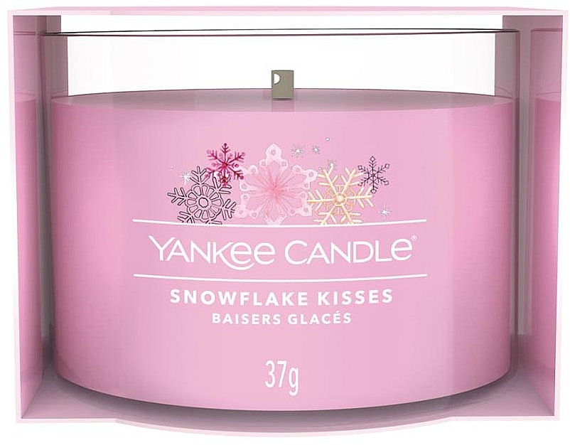 Scented Mini Candle in Jar - Yankee Candle Snowflake Kisses Filled Votive — photo N1