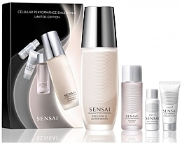 Fragrances, Perfumes, Cosmetics Set - Sensai Cellular Performance Gift Set (emuls/100ml + oil/8ml + soap/8ml + lot/20ml)